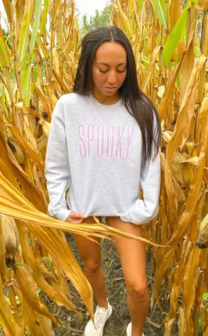 Spooky Crewneck Gray Size L thumbnail 1