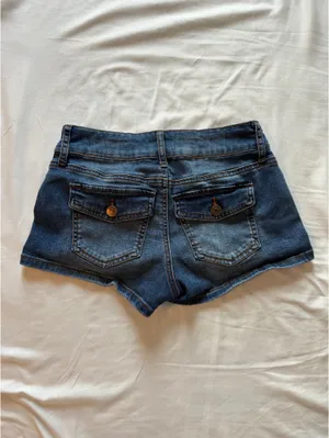 Micro low rise shorts Blue Size 25 thumbnail 2
