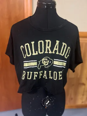 Zoozatz Black Colorado crop top thumbnail 1
