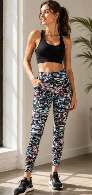 Lululemon Leggings Womens Size 12 Wonder Under High Rise Culture Clash Multi thumbnail 1