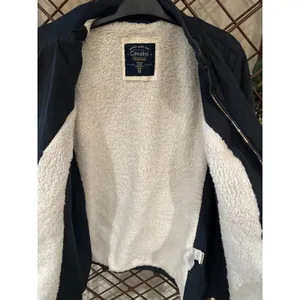 Quilted Moto Jacket Sherpa Lined Y2K Equestrian Elbow Patch Navy 1X Cavalini‎ thumbnail 8