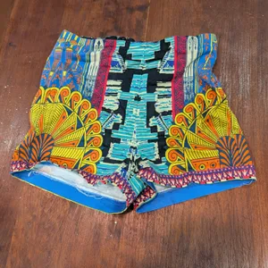 Flying Tomato Colorful Patterned Women's Shorts thumbnail 1