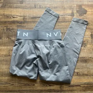 NVGTN Seamless Leggings Womens Medium Gray Activewear Athleisure Yoga thumbnail 6