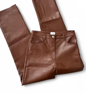 Aritzia Wilfred Melina Vegan Leather Straight Leg Pant thumbnail 1