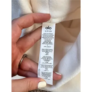 Alo Yoga Polar Fleece Hazy Pullover - Ivory thumbnail 5