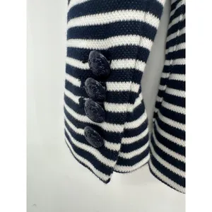 Lauren Ralph Lauren Blazer Women S Navy Stripe Nautical Coastal Preppy Old Money thumbnail 4