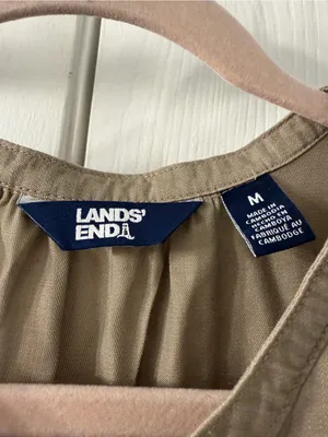 Lands' End Sleeveless Olive Maxi Dress thumbnail 2