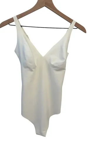 Skims Body Plunge Bodysuit Ivory Large New with tags Authentic thumbnail 1