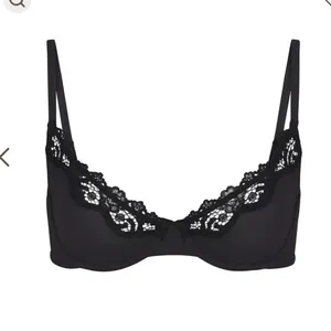 Skims Fits Everybody unlined underwire Lace Scoop Bra Onyx Black NWT 46DD‎ thumbnail 5