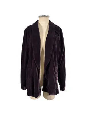 Free People Yesterdays Muse Velvet Jacket Size Small thumbnail 2