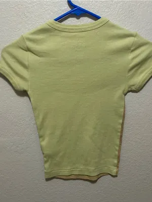 Y2K BDG Light Green Puppy Graphic Dog Tee with Red Bow Size XS thumbnail 5