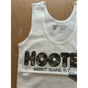 b2-2 New Womens Hooters Girl Rare Camo Uniform Tank Merritt Island🏝️Florida Xxs thumbnail 4