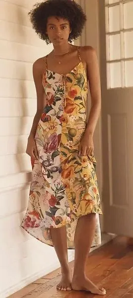 Anthropologie Lyrebird x Burcu Korkmazyurek Silky Slip Dress Size Medium thumbnail 1