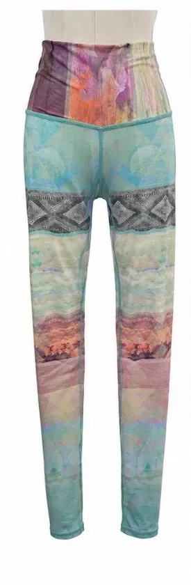 Teeki Tarot Magic Hot Pant Leggings Small Abstract Eco Lux Yoga Athleisure thumbnail 1