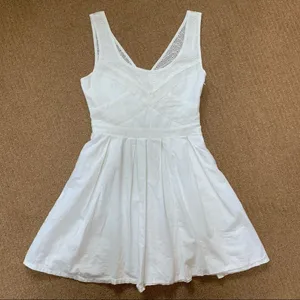 American Eagle Outfitters Lined Eyelet Dress thumbnail 1