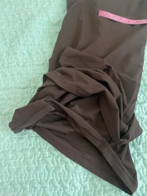 Babaton Sculpt Knit Squareneck Mini Dress Mocha Brown thumbnail 8