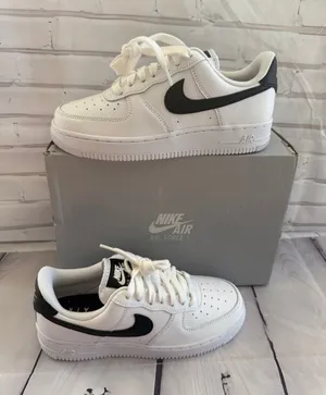 Nike Women’s Air Force 1 ‘07 - White/Black - White-White thumbnail 1