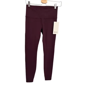 Lululemon Wunder Train High-Rise Tight 28" Size 8 Goodnight Plum NWT Authentic thumbnail 6