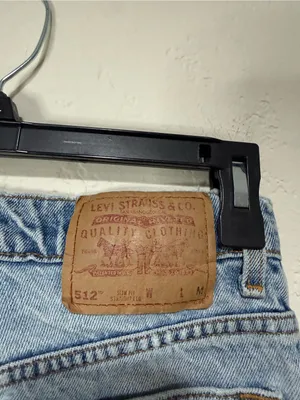 Vintage Levi 512 SLim Fit Light Wash High Rise Straight Leg Jeans Size 26” Wasit thumbnail 7