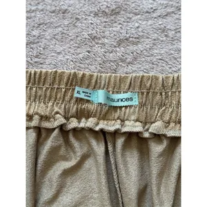 Maurices Shorts Women's Beige Faux Suede Lace Up Stretch Drawstring Size‎ XL NWT thumbnail 4
