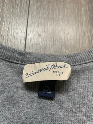 Universal Threads Grey Ribbed Long sleeve Top size XXL thumbnail 4