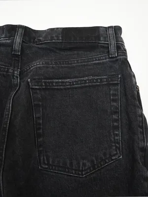 Abercrombie & Fitch Women's 30/10 The 90's Straight Ultra High Rise Jean Black thumbnail 7