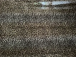 Leopard Print Scarf Womens Brown Black Sheer Lightweight 58 x 14 Animal Print thumbnail 6