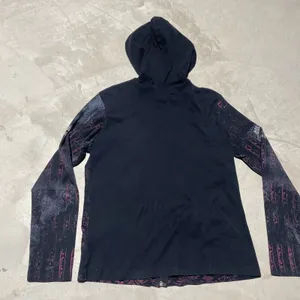 Women's Y2K Vanilla Sugar Grunge Style Full Zip Black Hoodie Size M Goth Emo thumbnail 7