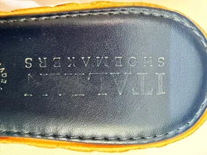 Italian Shoemakers Women's Navy Blue Bow Detail Wedge Sandals Slide-on Size 10W thumbnail 6