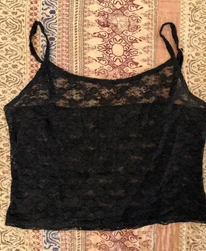 Pacsun black lace tank thumbnail 1