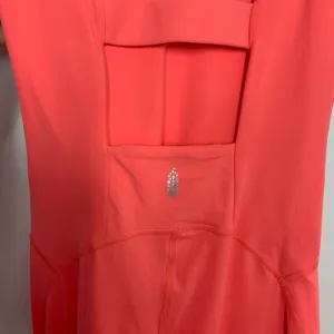 FP Movement Never better Strappy Back Jumpsuit Neon Coral Womens Small thumbnail 9