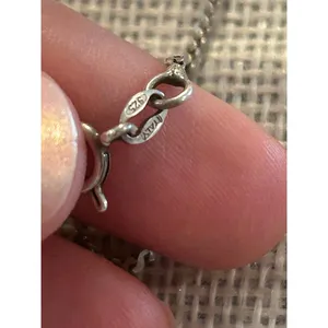Lot a401 15 inch Italy 925 sterling silver necklace chain thumbnail 4