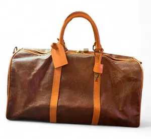 ETRO 50cm Paisley Boston Weekender Travel Duffel Bag Leather Trim Italy thumbnail 1