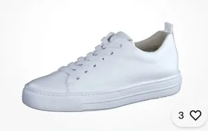 PAUL GREEN Ajay Sport Sneakers LOW TOP WHITE LEAHTER size 5.5 US 8 thumbnail 1
