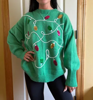 Vine & Love Blouse Christmas Sweater thumbnail 1