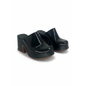 Melissa‎ Mia Black Platform Clog Mule Heels US 5 EU 35/36 thumbnail 2