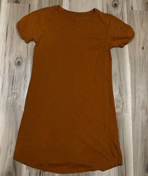 Anthropologie Daily Ritual Tan T-Shirt Dress Women’s Small thumbnail 1