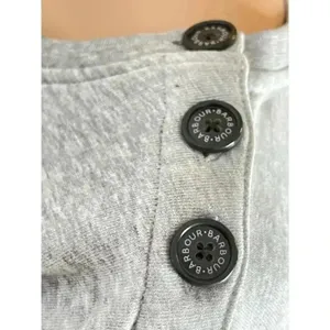 Barbour Poole Overlayer crewneck sweatshirt light gray size 10 NWT thumbnail 7