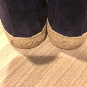 Sam Edelman Navy Blue Suede High Top Sneakers Side Zipper Size 8.5 thumbnail 6