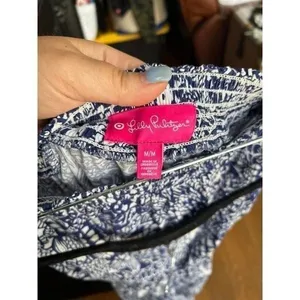 Lilly Pulitzer for Target Upstream Blue White Jumpsuit Size M thumbnail 5