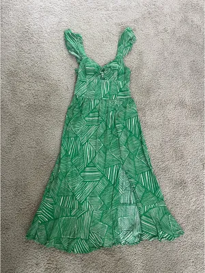 Free People Band of the Free green midi sundress thumbnail 1