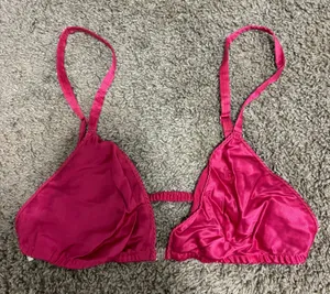 Vintage Christian Dior Pink 100% Silk Bralette thumbnail 1