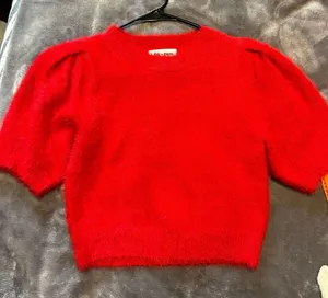 day + moon Red Sweater Top thumbnail 1