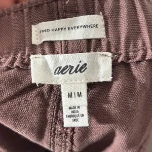 Aerie Women's Size M Brown High-Rise Utility Chino Shorts thumbnail 3