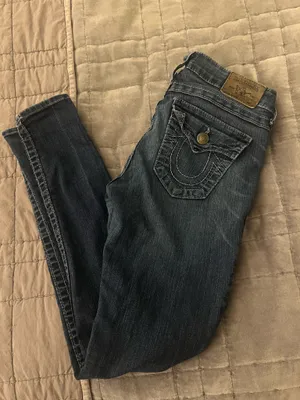 Mid rise true religion skinny jeans thumbnail 2
