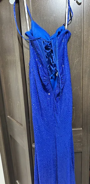 Blue Prom Dress Size 4 thumbnail 1