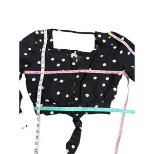 Moon river padme polka dot blouse size Medium thumbnail 4