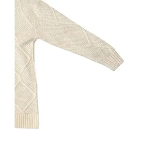 American Eagle Sweater Womens Size S White Long Tunic Crew Neck Oversized NWT thumbnail 7