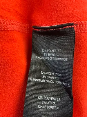 Orage Quarter Zip Thermal Pullover Top Women’s Medium Orange thumbnail 3