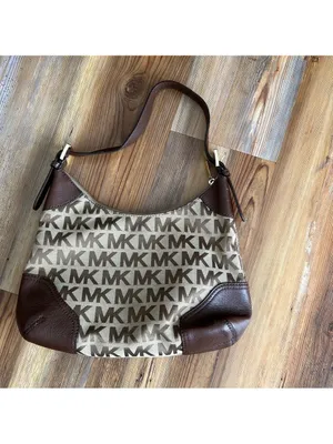 Michael Kors Women's Brown and Cream Shoulder Bag #260125 thumbnail 4